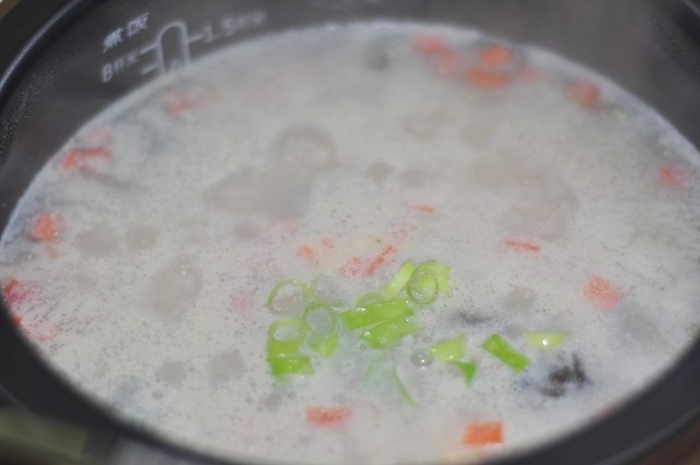 三色鸡肉粥步骤6