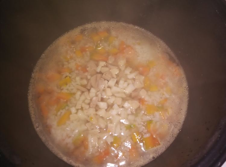 肉丸南瓜粥步骤5