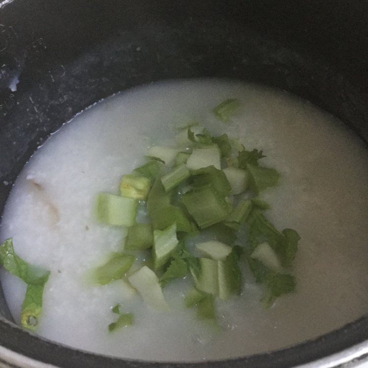 芥菜瘦肉粥步骤8