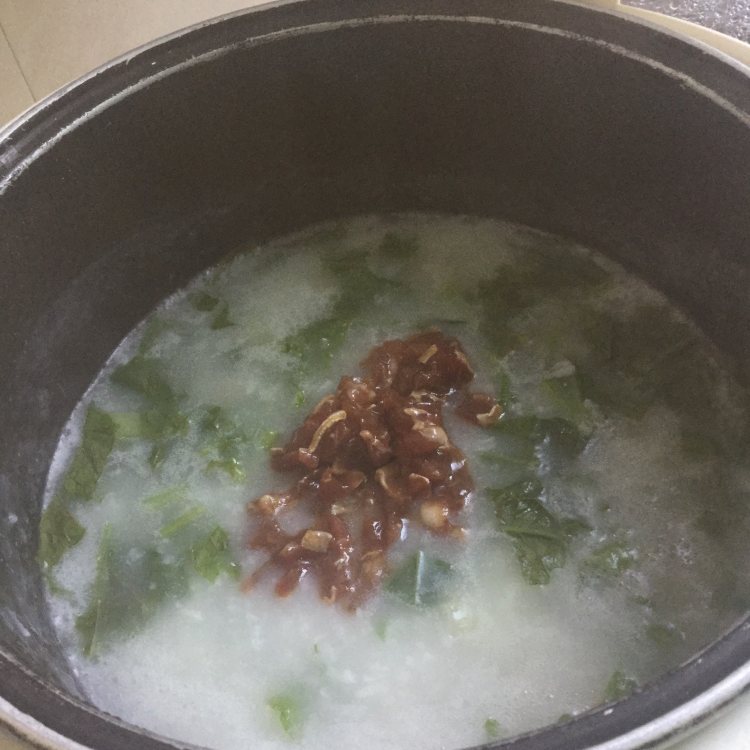 芥菜瘦肉粥步骤10