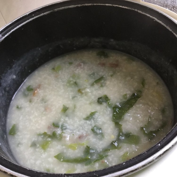芥菜瘦肉粥步骤11