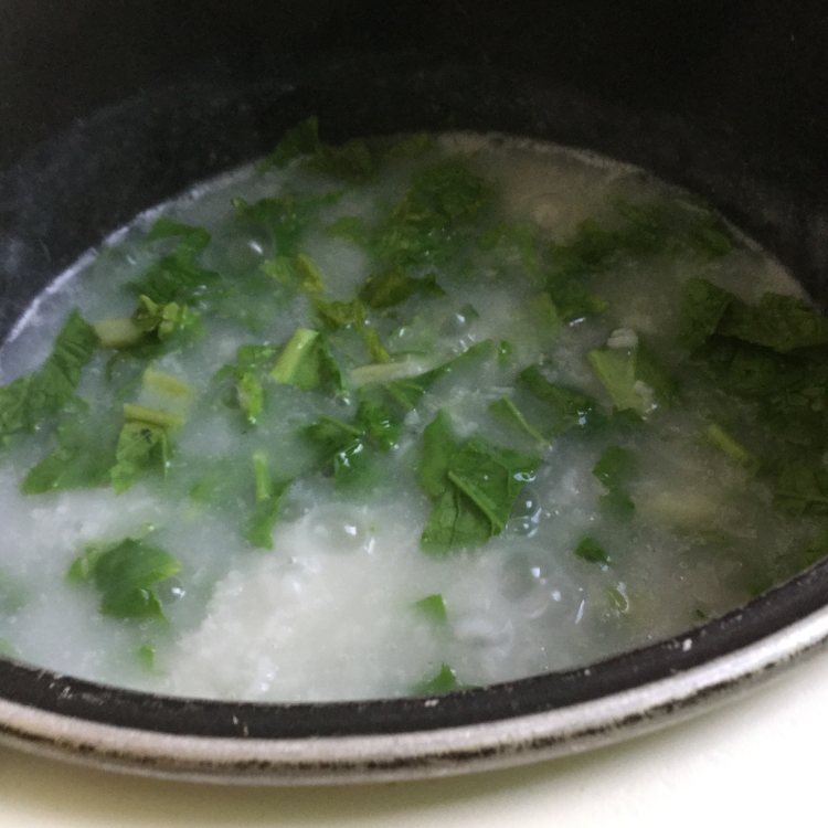 芥菜瘦肉粥步骤9