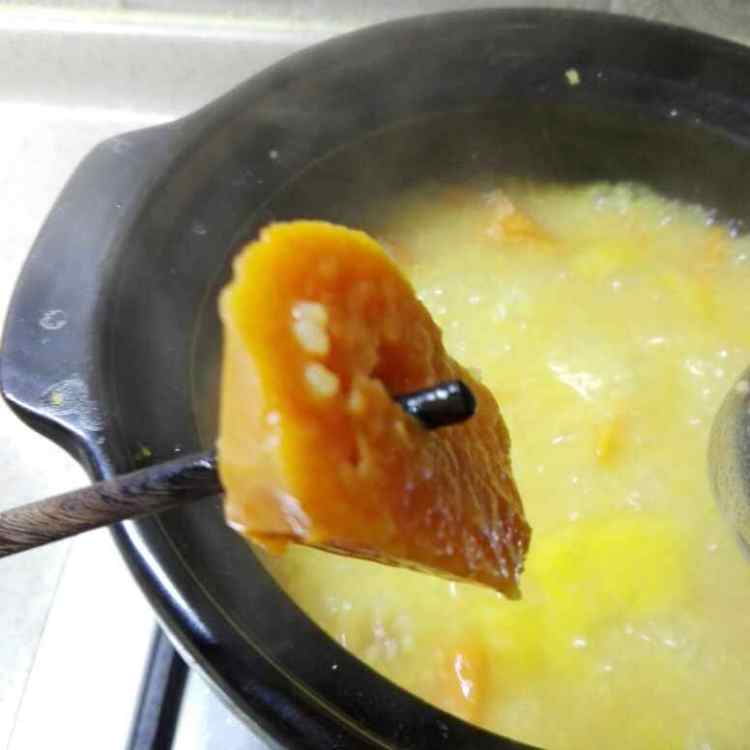 玉米渣红薯粥步骤6