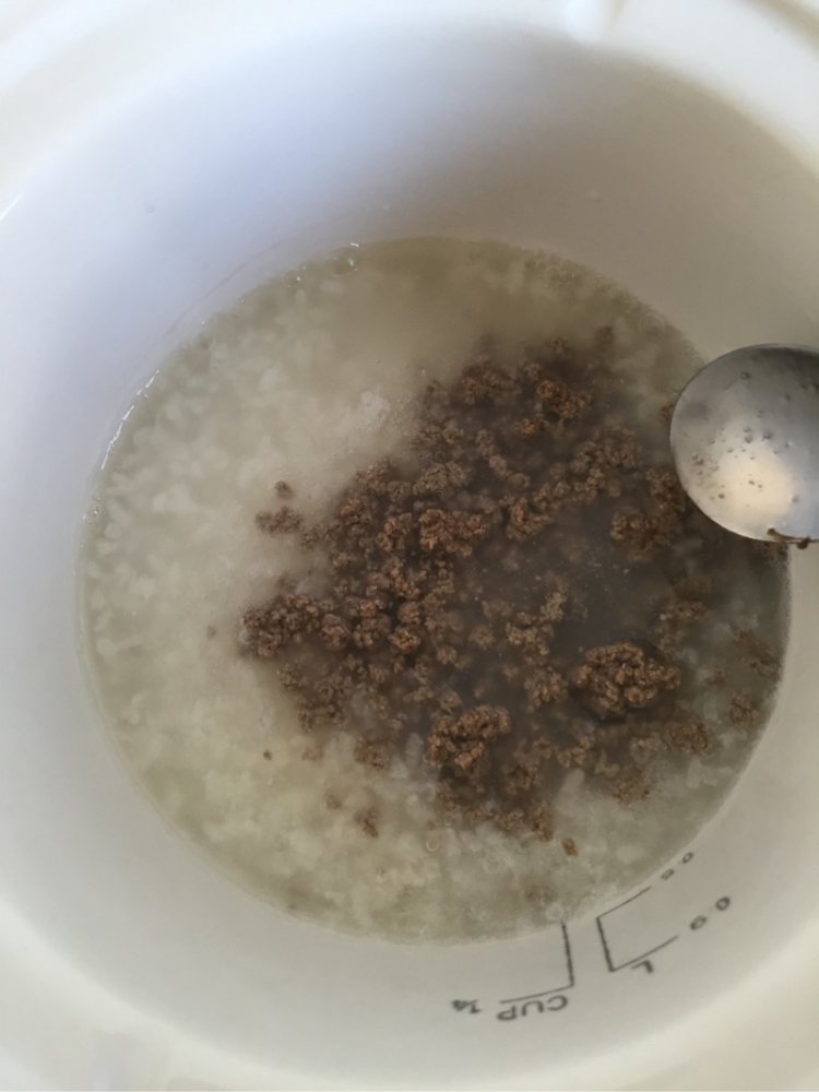 宝宝辅食猪肝粥步骤7