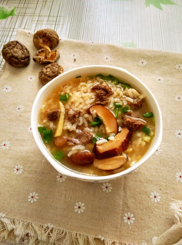 香菇牛肉粥步骤8