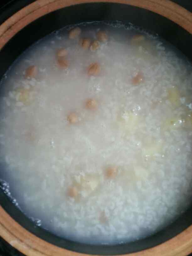 香菇虾干马蹄粥步骤7