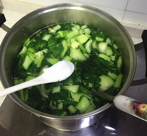 红薯菜粥步骤5