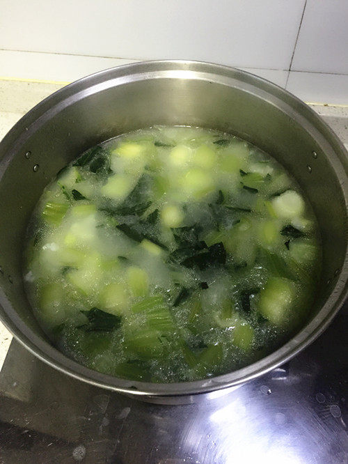红薯菜粥步骤7