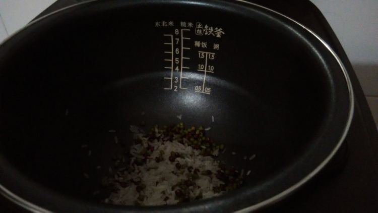 大米双豆粥步骤2