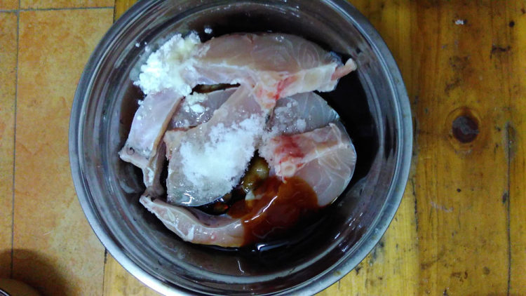 茶树菇草鱼粥步骤3