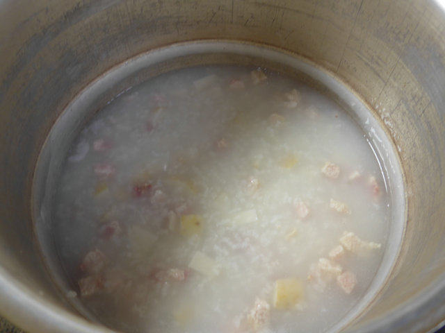 咸肉香芋大米粥步骤9