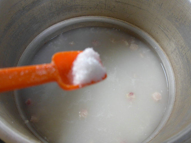 咸肉香芋大米粥步骤8