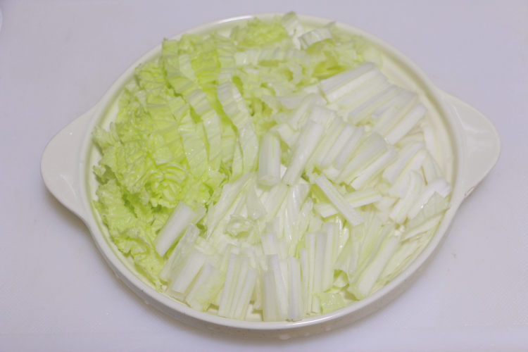 青菜瘦肉粥步骤4