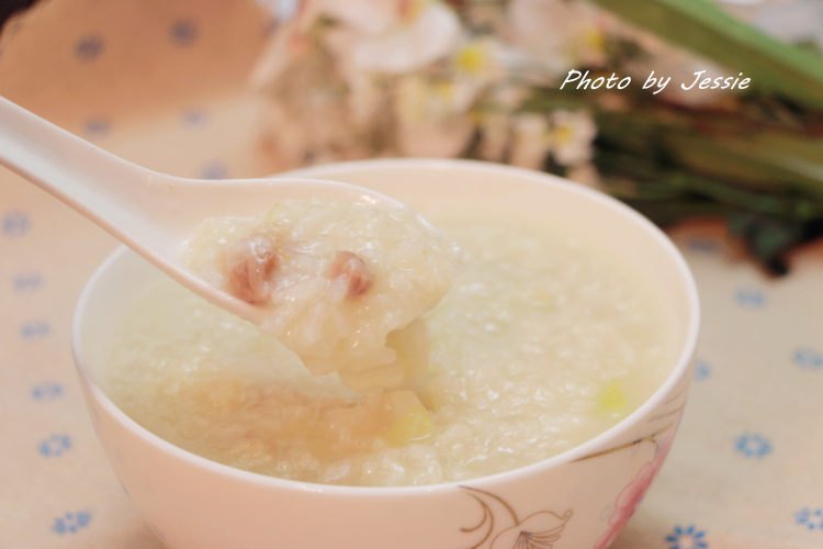 青菜瘦肉粥步骤22