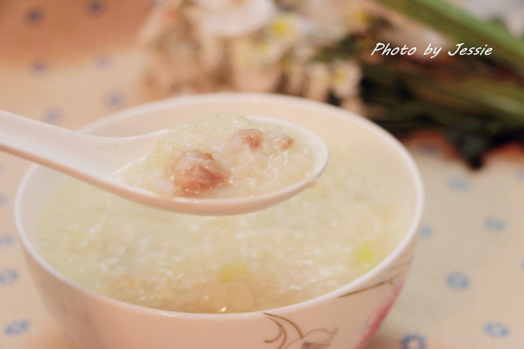 青菜瘦肉粥步骤21