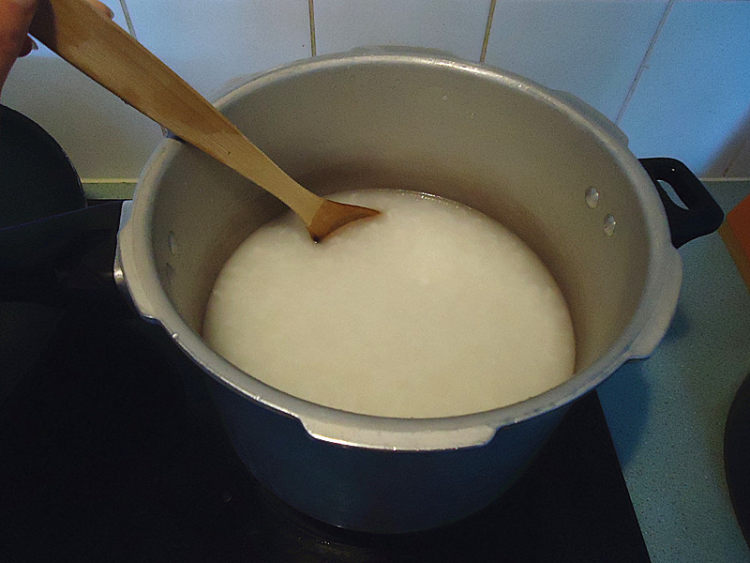 生菜猪红粥步骤4