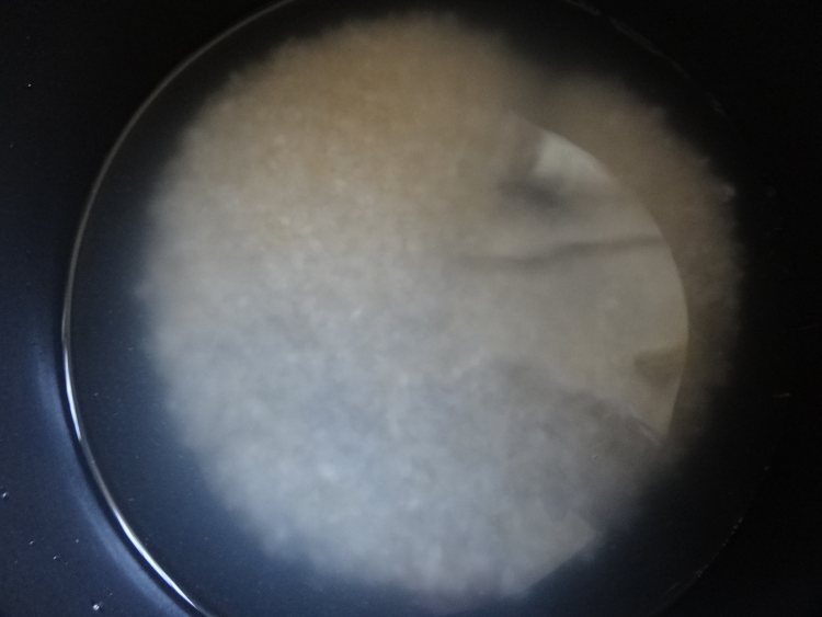 鸡毛菜牛肉粥步骤2