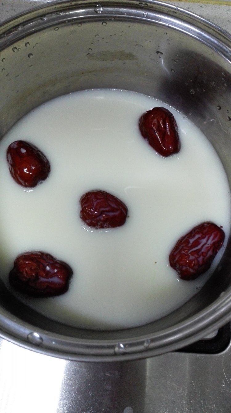豆浆冰糖粥步骤2