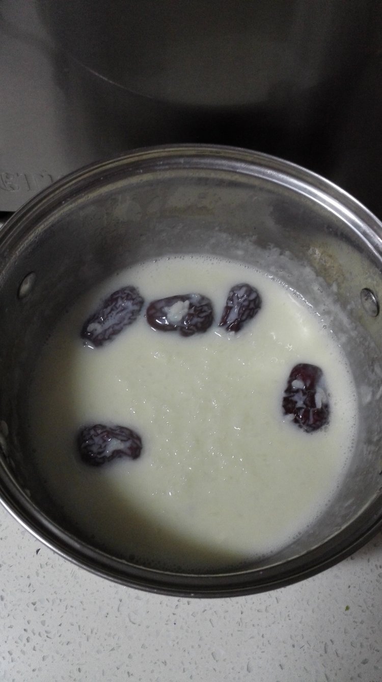 豆浆冰糖粥步骤3