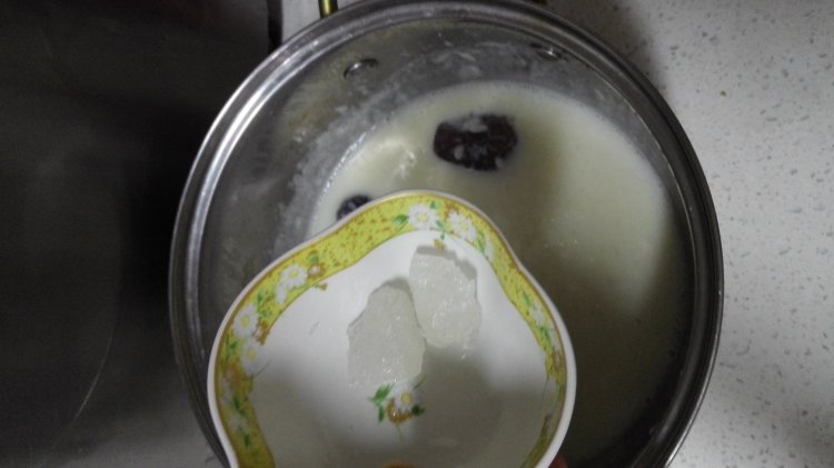 豆浆冰糖粥步骤4