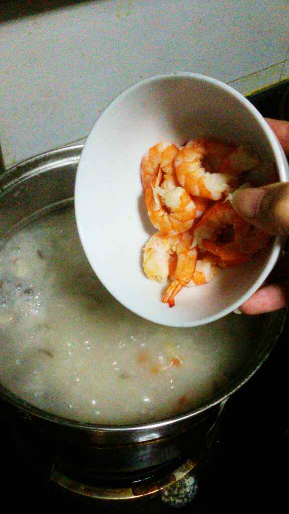 香菇虾仁粥步骤5
