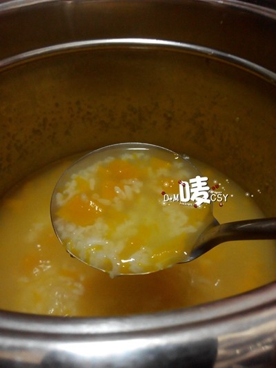 南瓜粳米粥步骤5