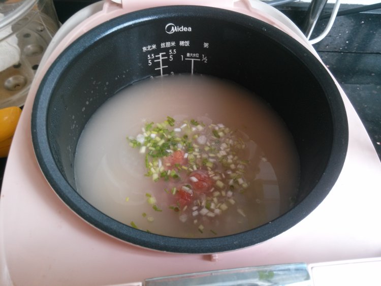 板栗瘦肉粥步骤7