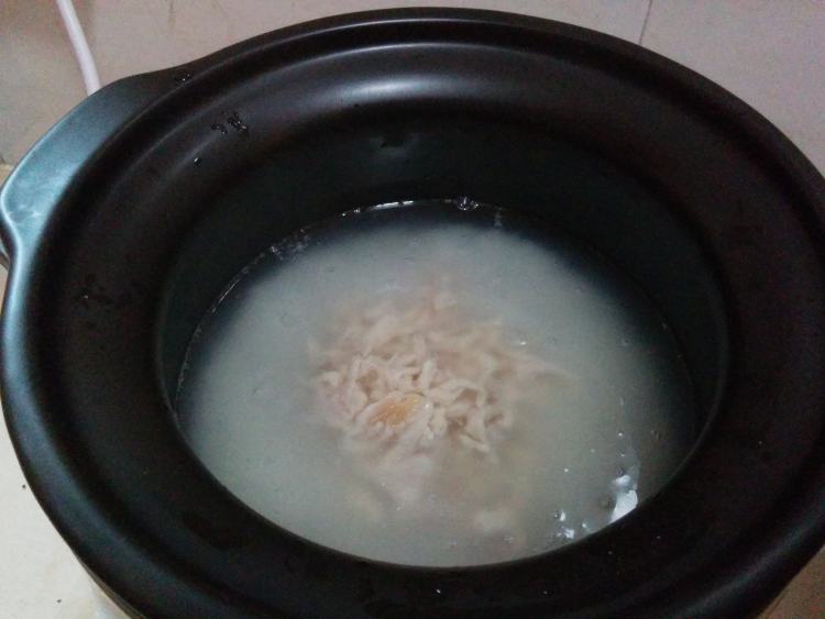 彩椒鸡丝粥步骤8