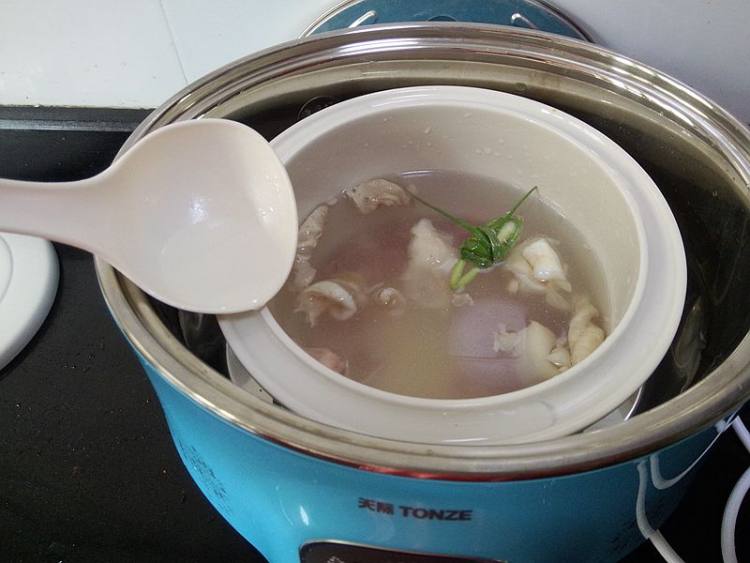 鱼鳔瘦肉粥步骤11