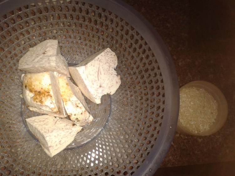 芋头咸粥步骤1