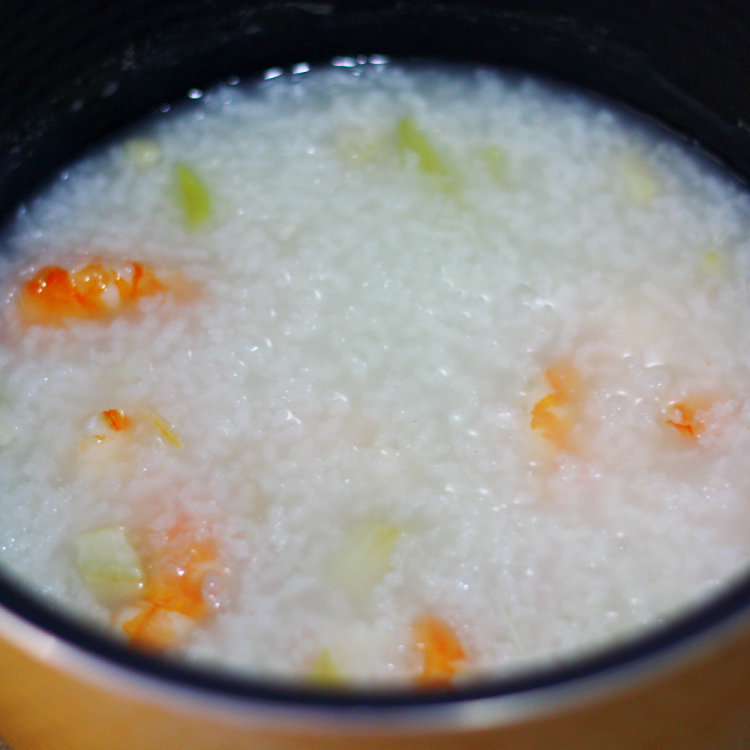 干贝鲜虾粥步骤7
