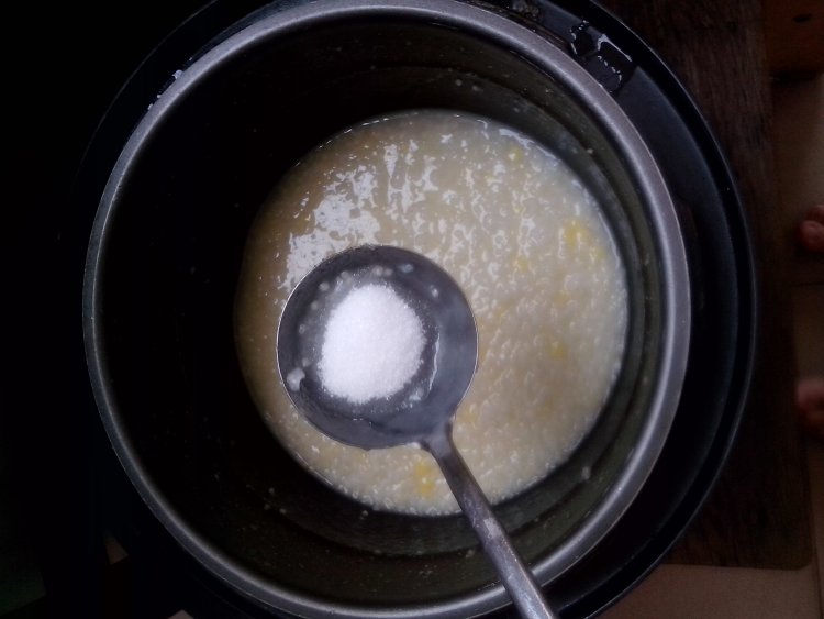 小米玉米片粥步骤7