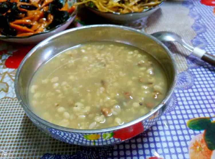 红豆意米荞麦粥步骤7