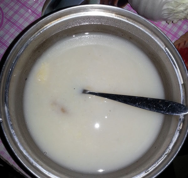 番茄生菜粥步骤2