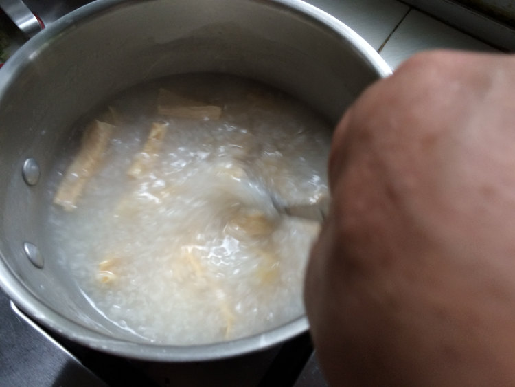 腐竹白果粥步骤8
