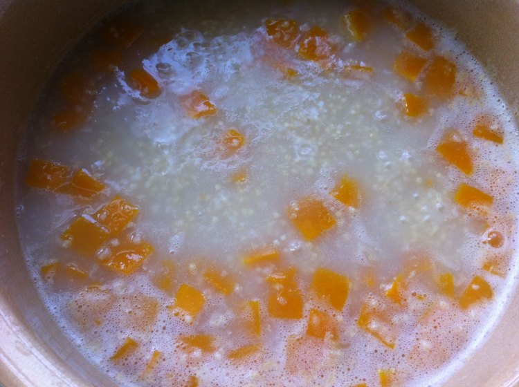 小米燕麦南瓜粥步骤7
