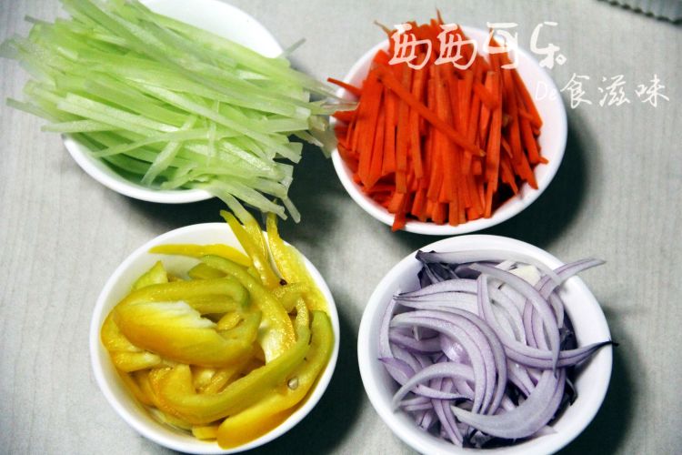陕西孜然蛋炒面步骤7