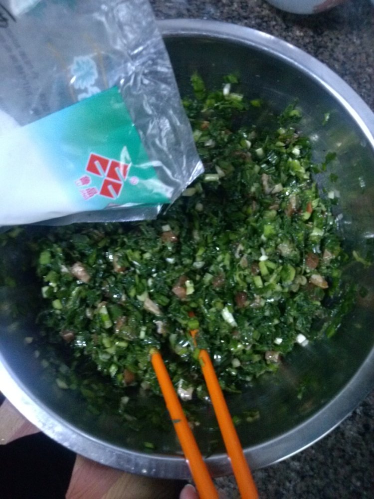 荠菜饺子步骤6