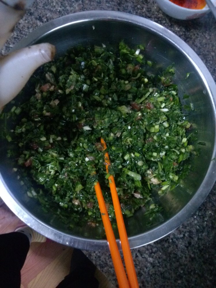 荠菜饺子步骤7