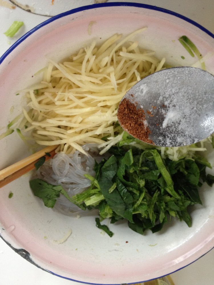 蔬菜煎饼步骤4