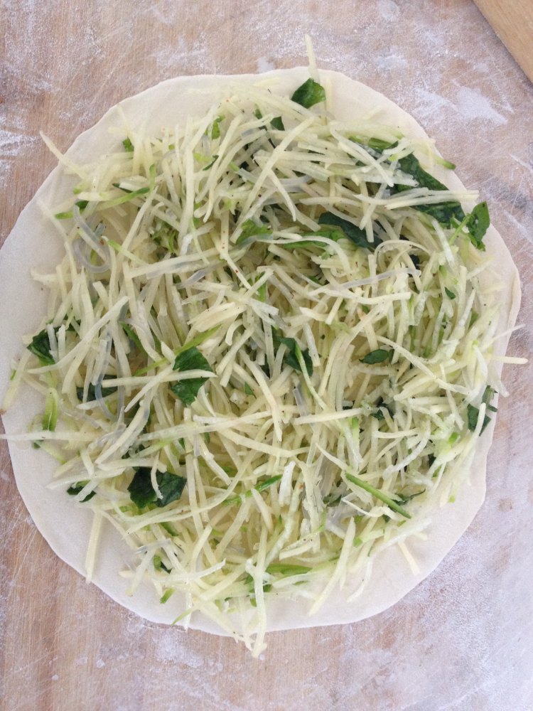 蔬菜煎饼步骤7