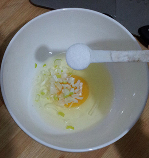 鸡蛋面糊饼步骤3