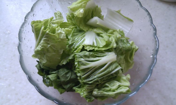 白菜香菇面步骤4