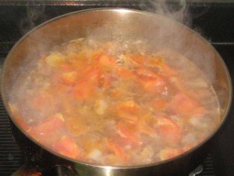 西红柿肉丁南瓜面步骤12
