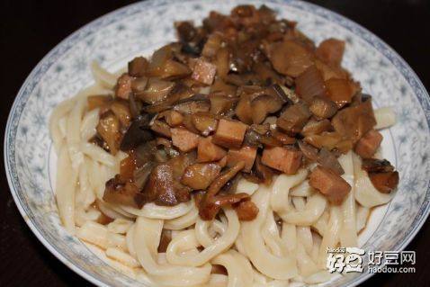 蘑菇卤手擀面步骤6