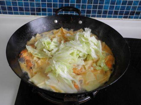 海虾烩面片步骤9