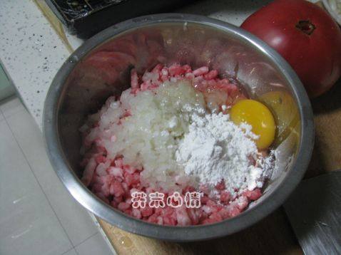 西红柿肉圆打卤面步骤2