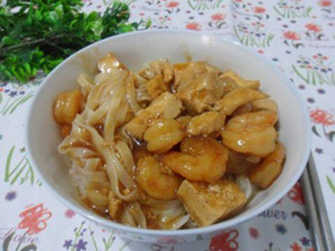 豆腐虾仁面步骤7