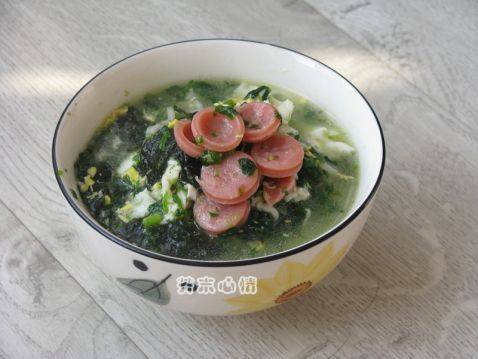 菠菜蛋花面步骤10