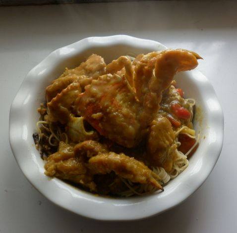 芽菜肉末咖喱蟹拌面步骤11